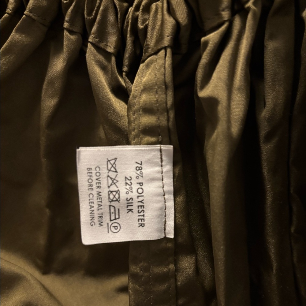 DRIES VAN NOTEN Oversized Nylon Khaki Parka With Hood Unisex - Picture 4 of 4